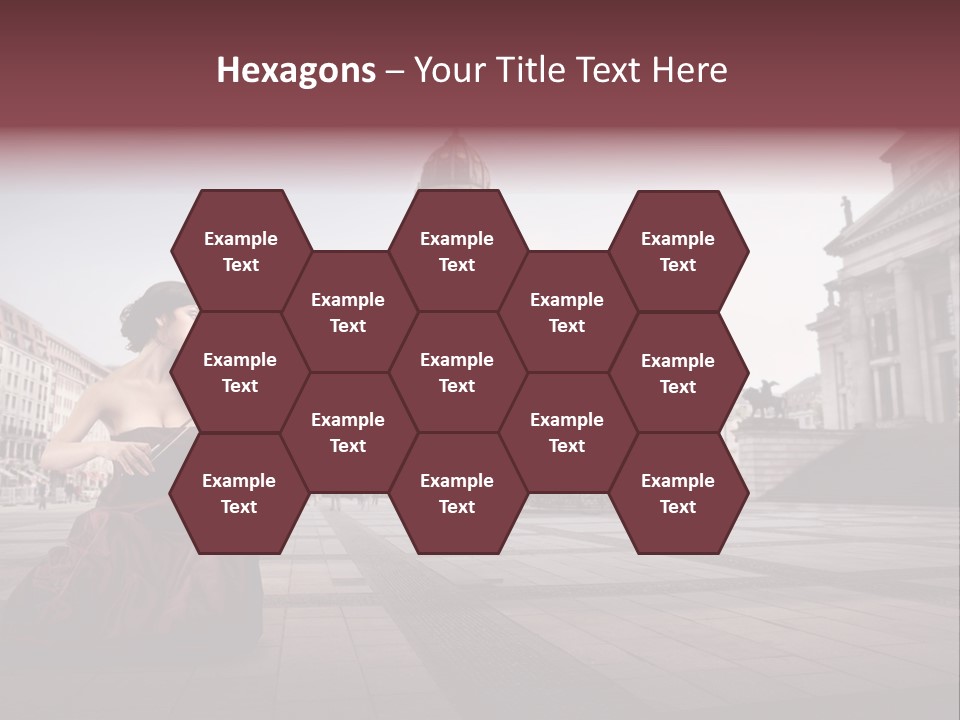 Classic Woman Student PowerPoint Template