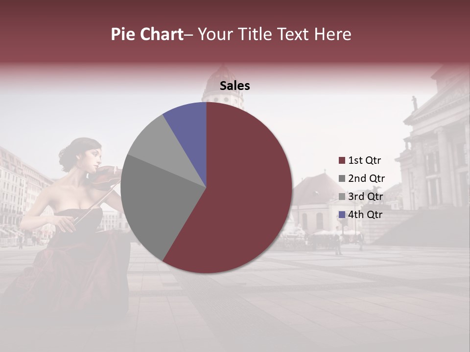 Classic Woman Student PowerPoint Template