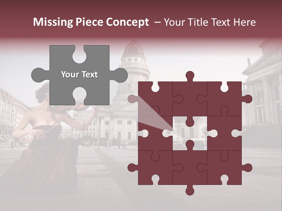 Classic Woman Student PowerPoint Template