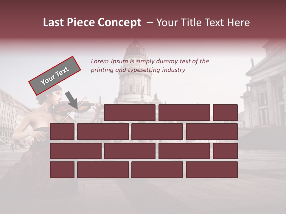 Classic Woman Student PowerPoint Template