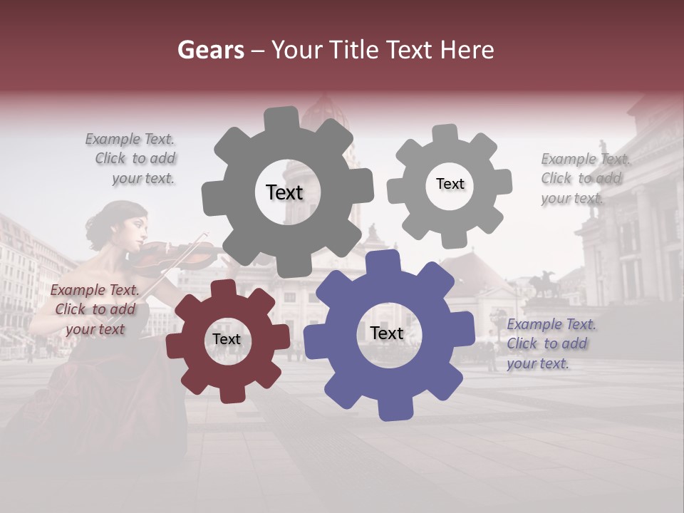 Classic Woman Student PowerPoint Template