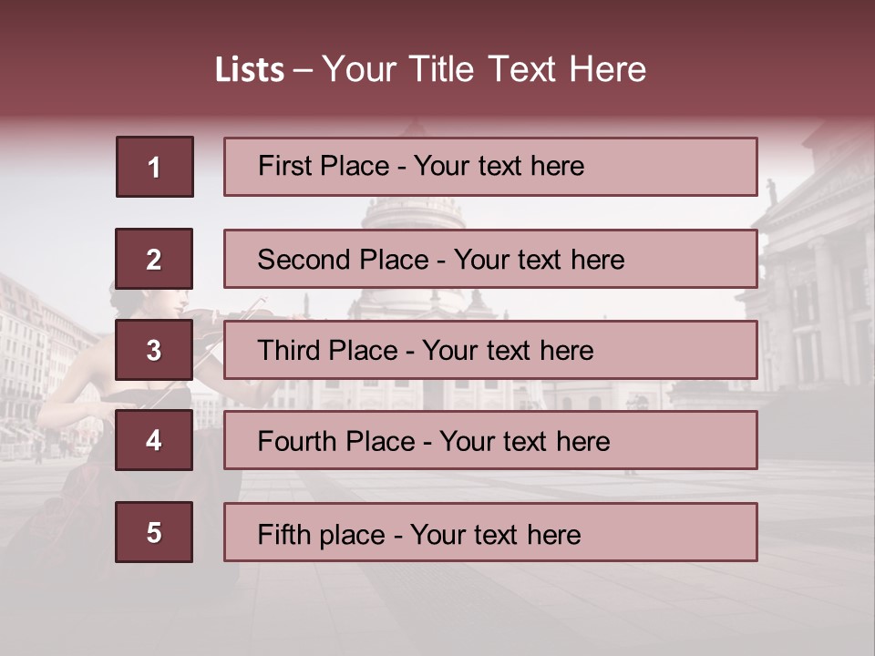 Classic Woman Student PowerPoint Template