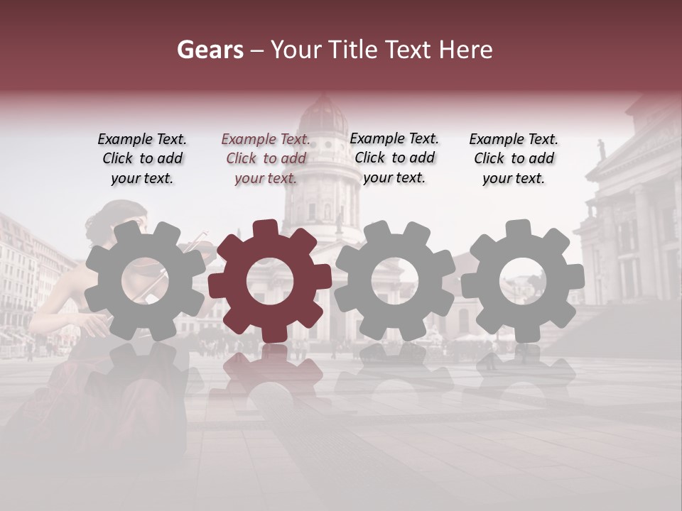 Classic Woman Student PowerPoint Template