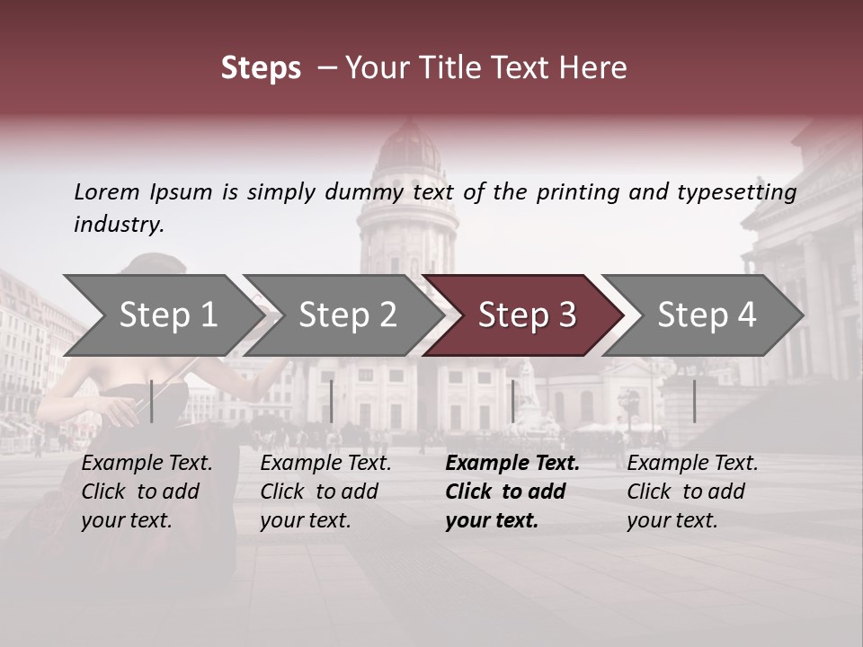 Classic Woman Student PowerPoint Template