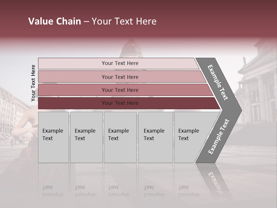 Classic Woman Student PowerPoint Template