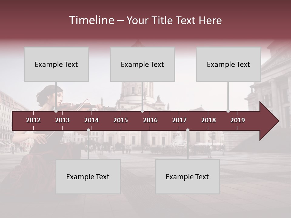 Classic Woman Student PowerPoint Template