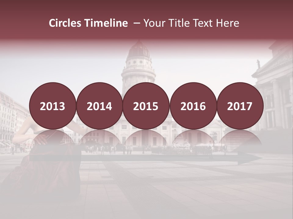 Classic Woman Student PowerPoint Template