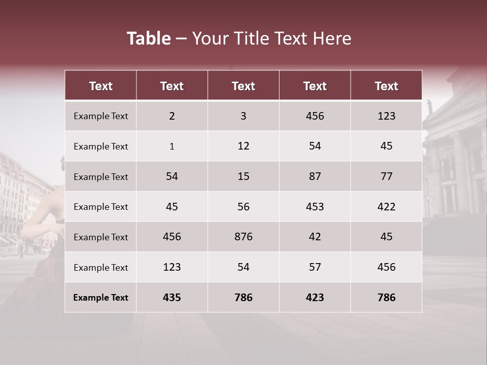 Classic Woman Student PowerPoint Template