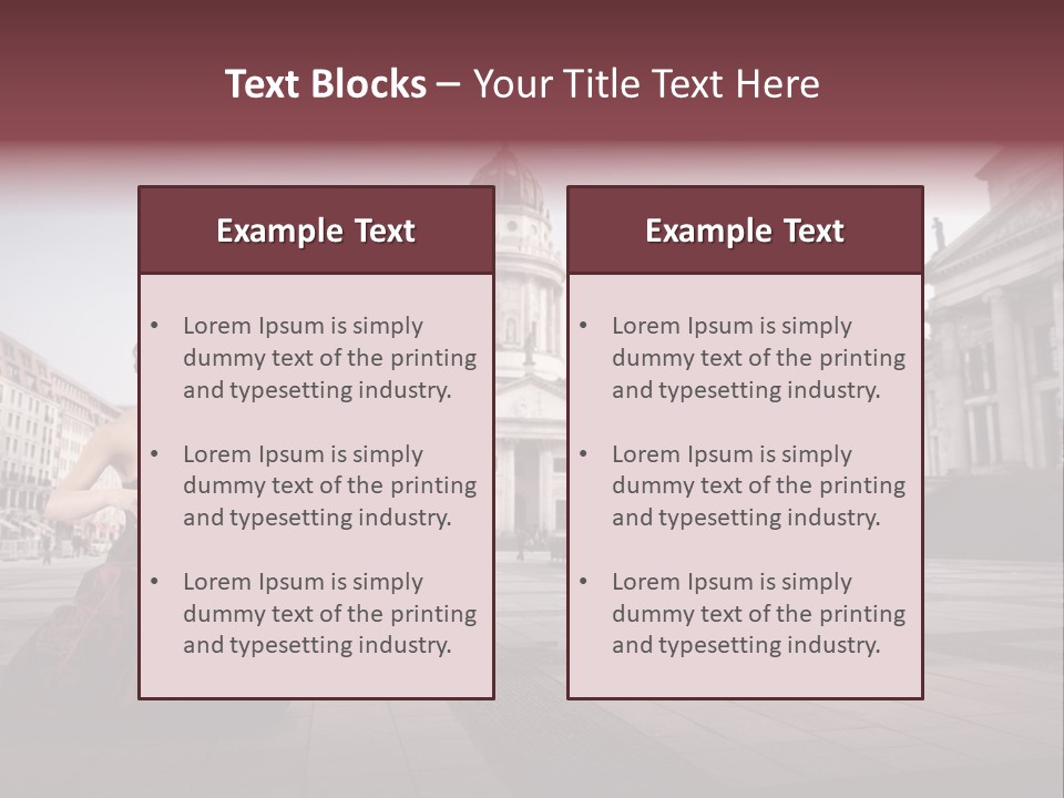 Classic Woman Student PowerPoint Template
