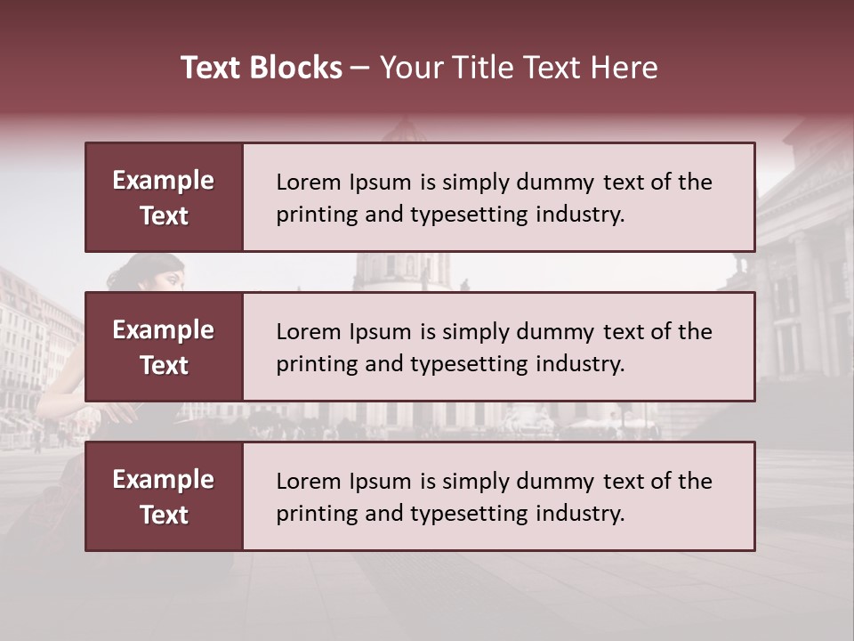 Classic Woman Student PowerPoint Template