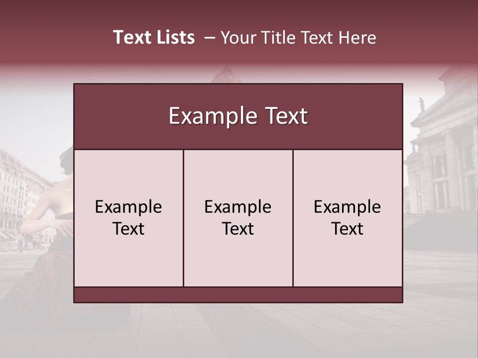 Classic Woman Student PowerPoint Template