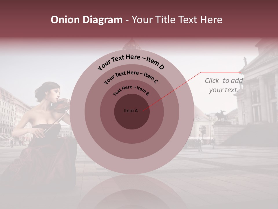 Classic Woman Student PowerPoint Template