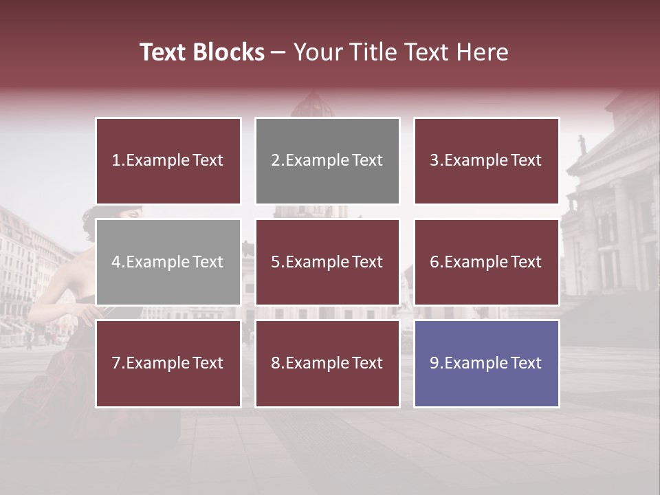 Classic Woman Student PowerPoint Template