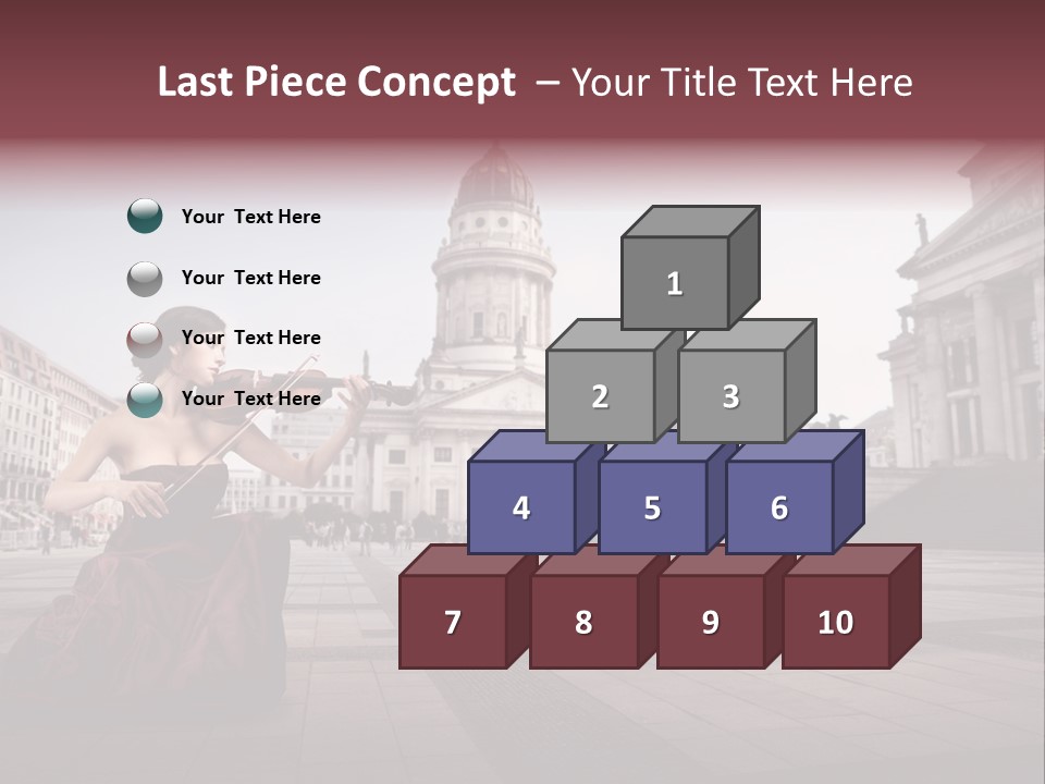 Classic Woman Student PowerPoint Template