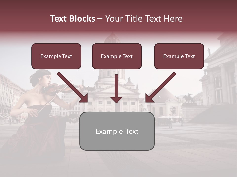 Classic Woman Student PowerPoint Template