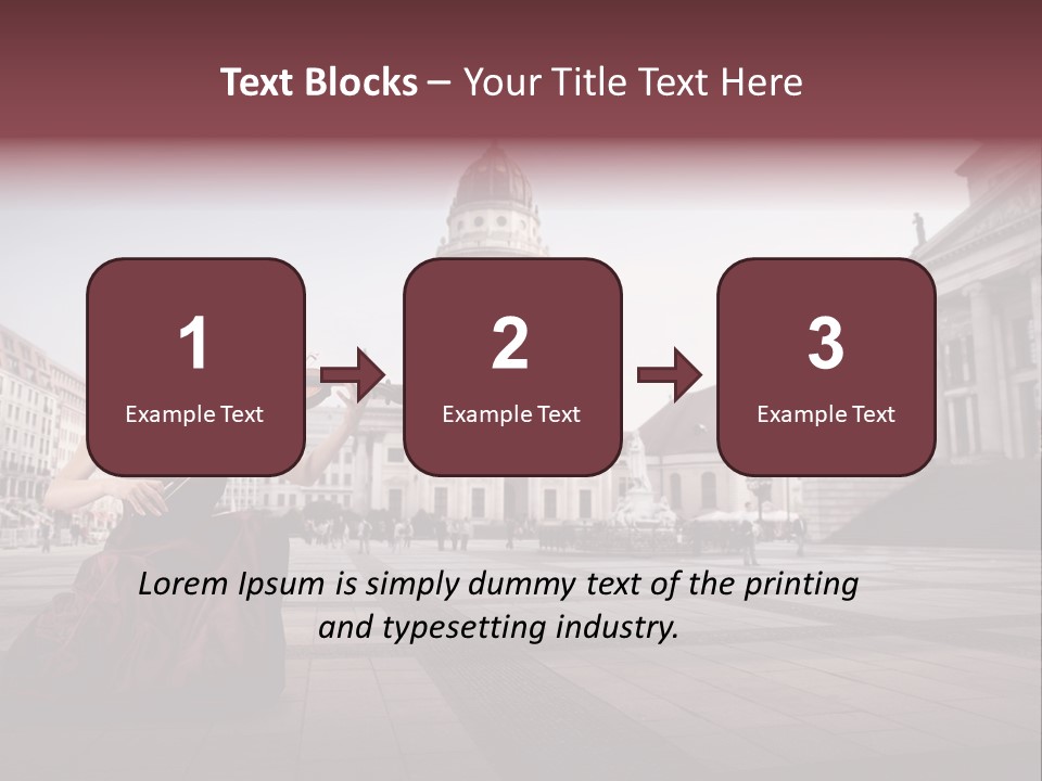 Classic Woman Student PowerPoint Template