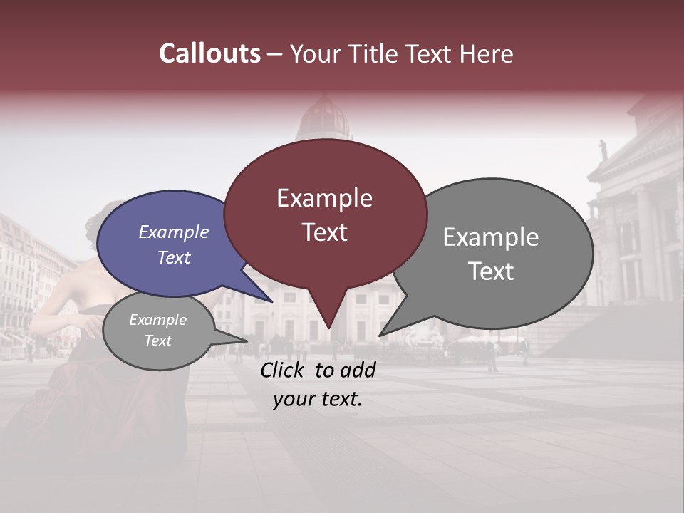 Classic Woman Student PowerPoint Template