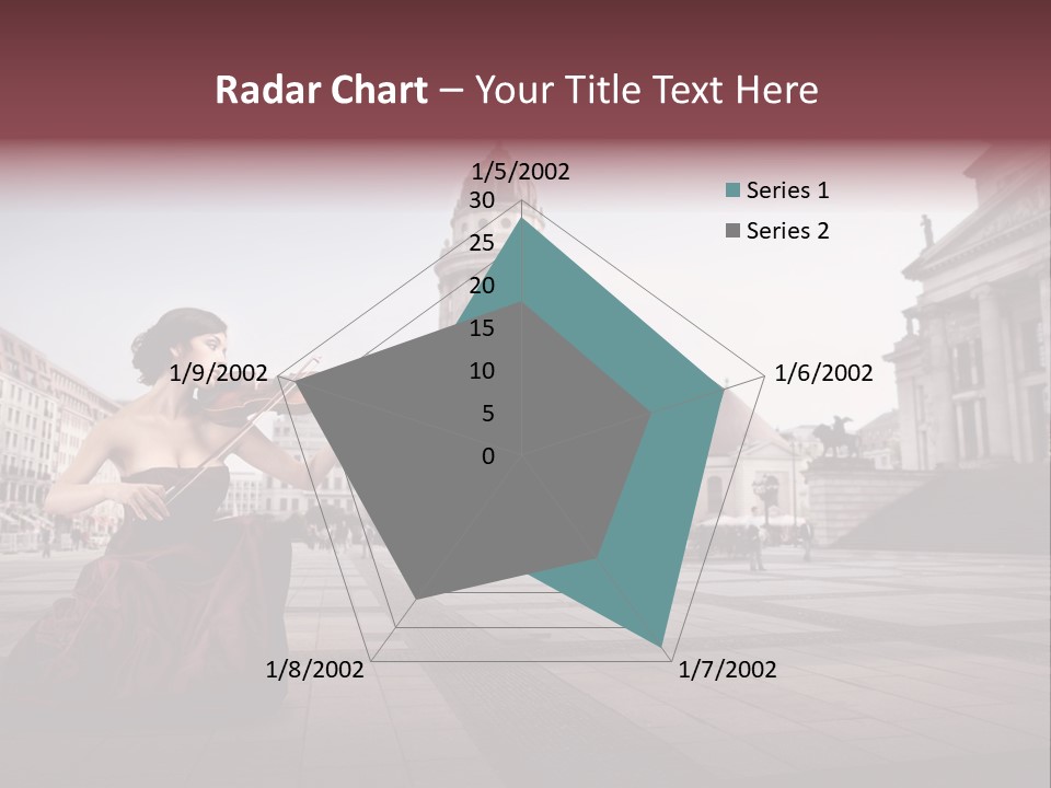 Classic Woman Student PowerPoint Template