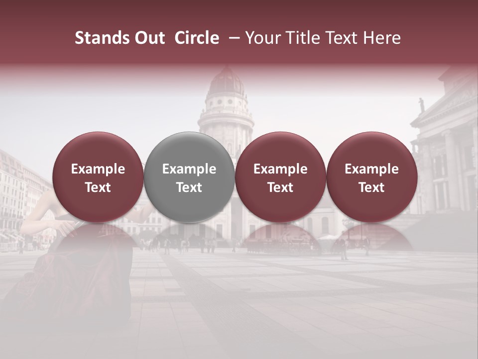 Classic Woman Student PowerPoint Template