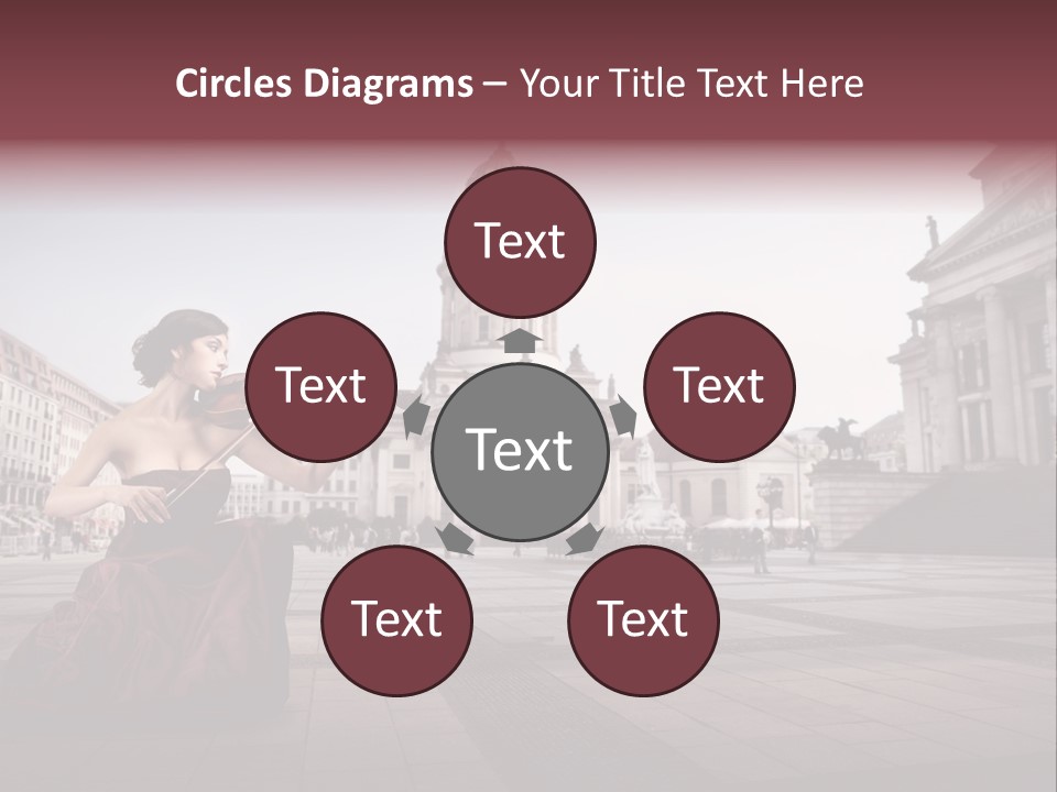 Classic Woman Student PowerPoint Template