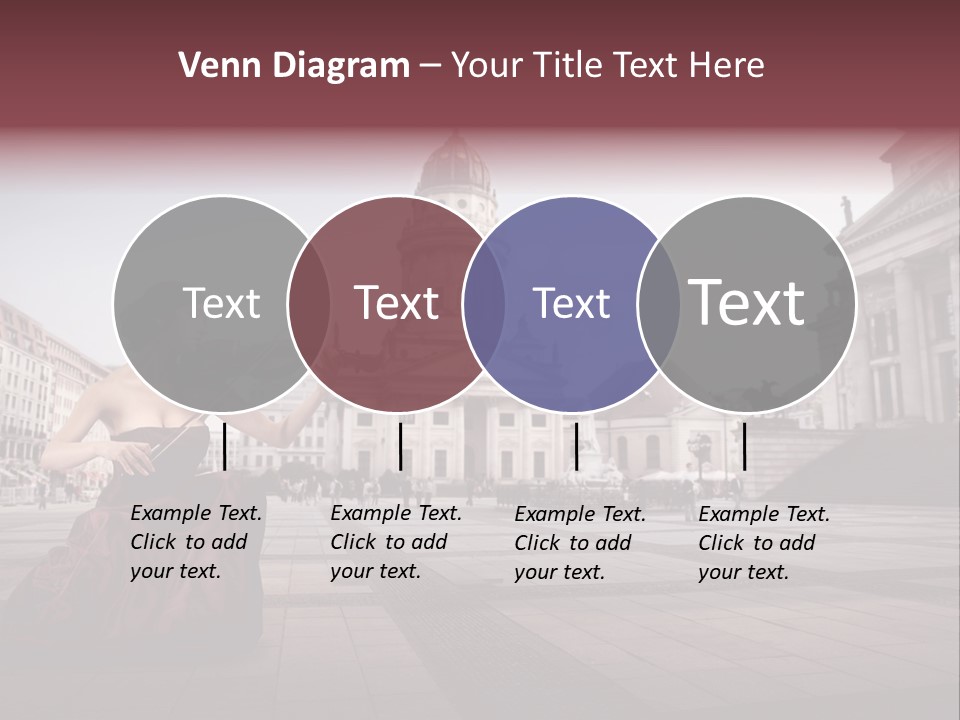 Classic Woman Student PowerPoint Template