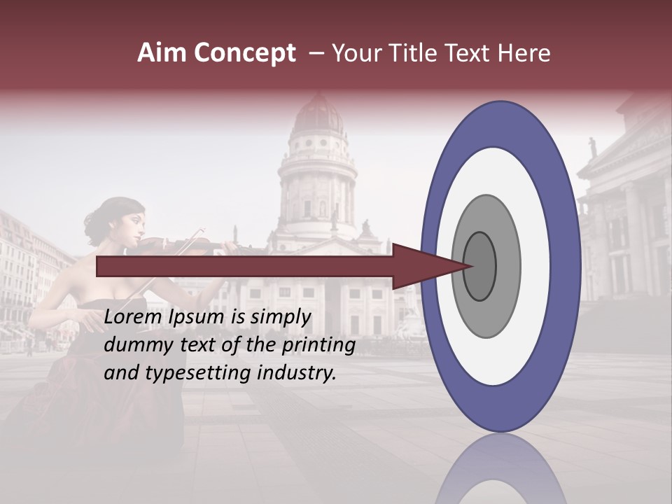 Classic Woman Student PowerPoint Template