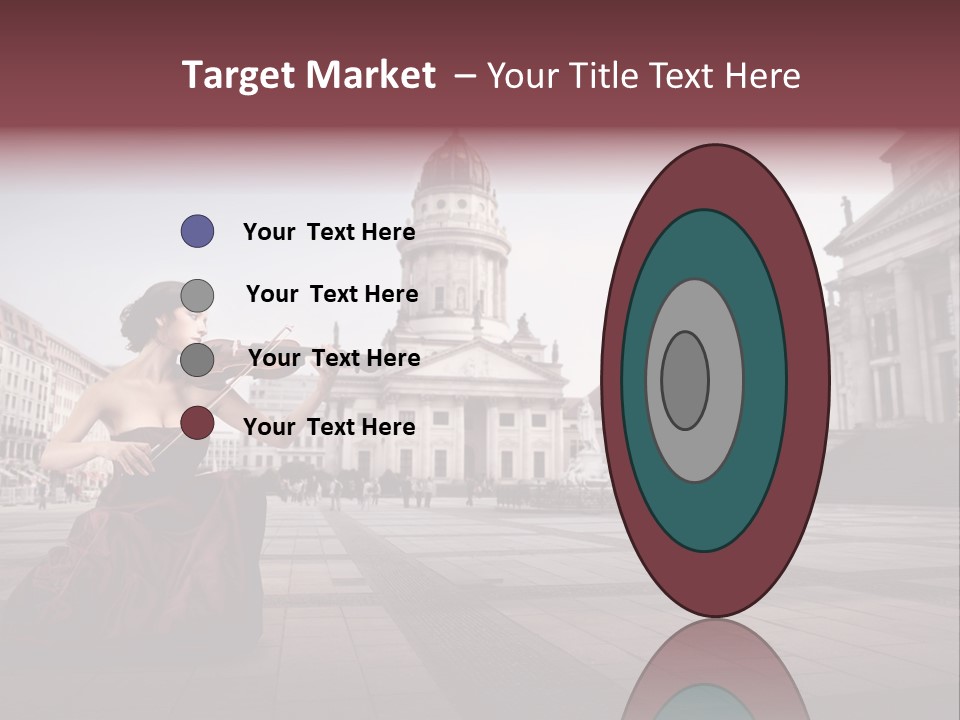 Classic Woman Student PowerPoint Template