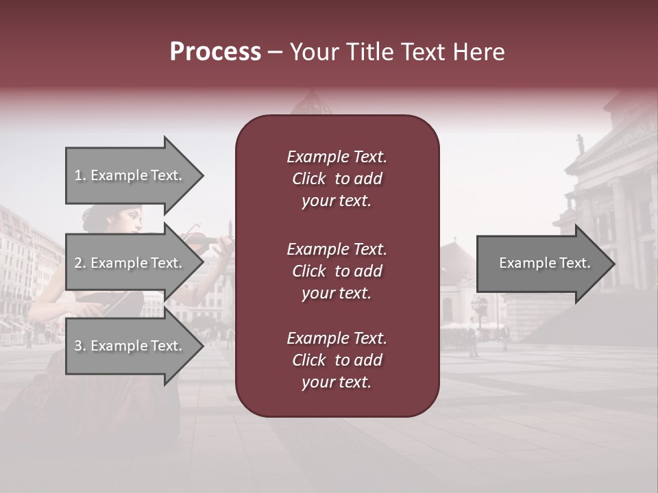 Classic Woman Student PowerPoint Template