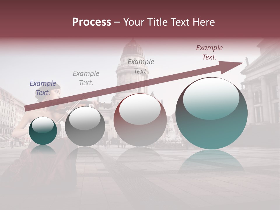 Classic Woman Student PowerPoint Template