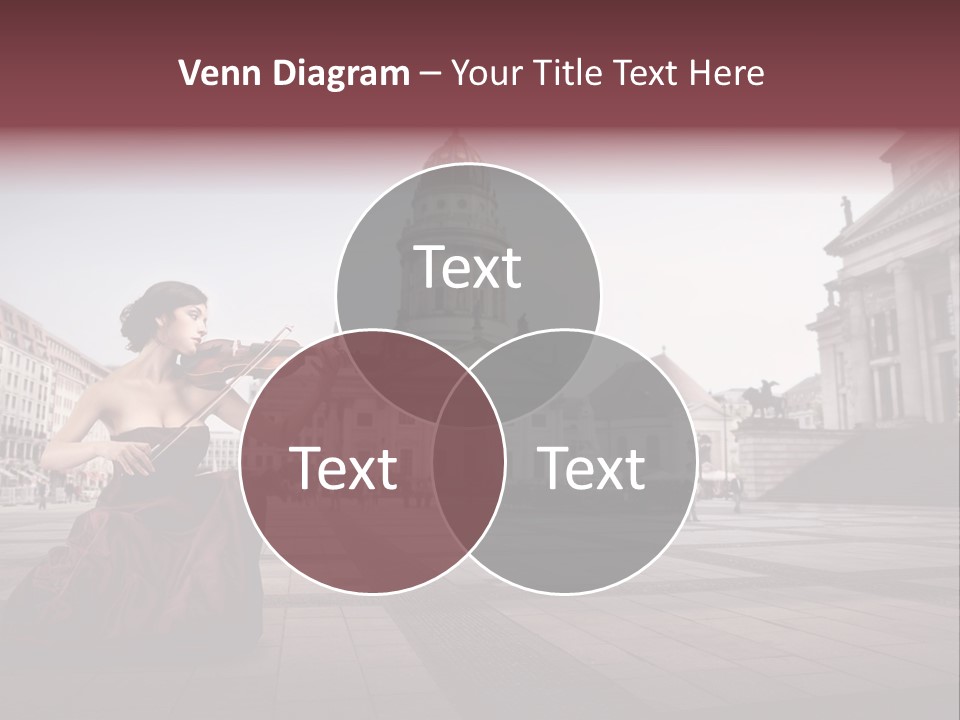 Classic Woman Student PowerPoint Template