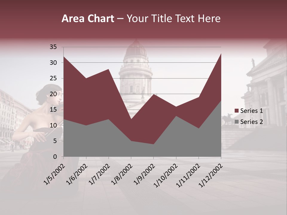Classic Woman Student PowerPoint Template
