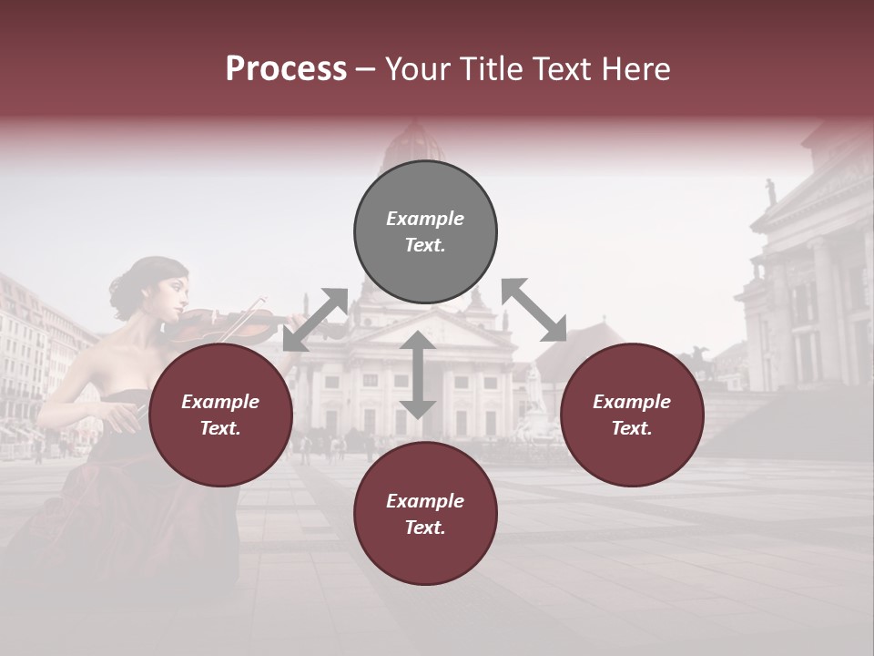 Classic Woman Student PowerPoint Template