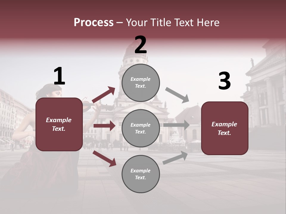 Classic Woman Student PowerPoint Template