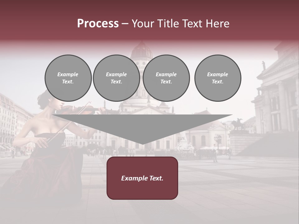 Classic Woman Student PowerPoint Template