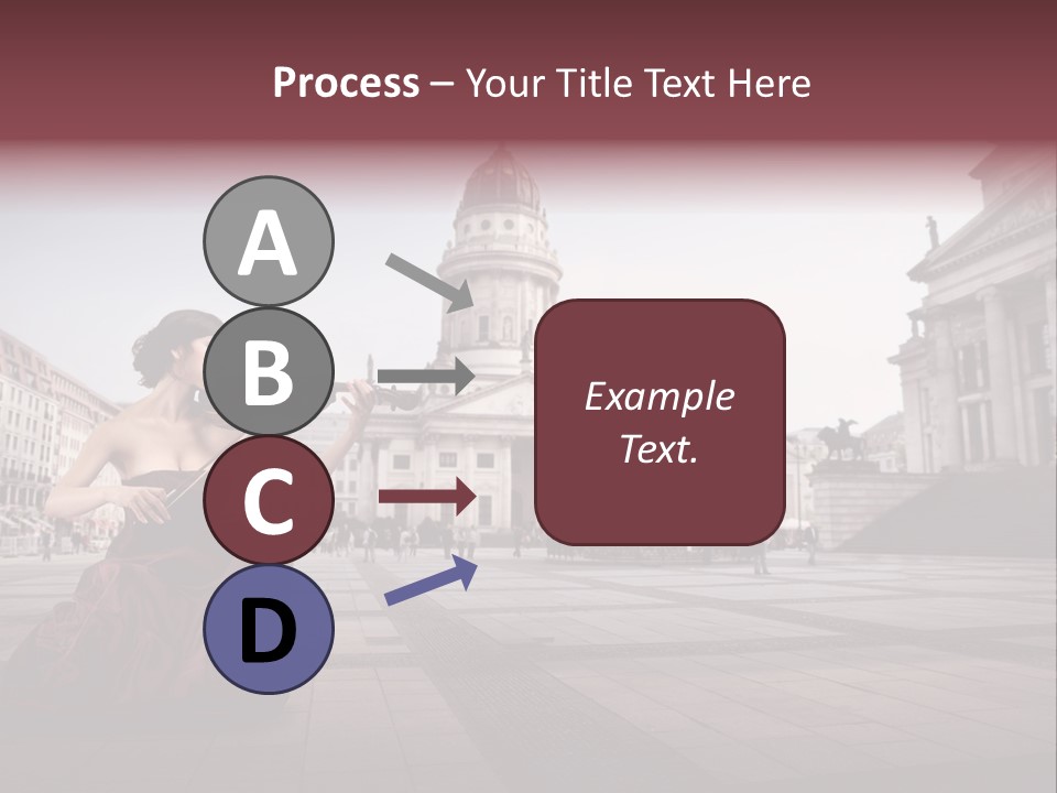 Classic Woman Student PowerPoint Template