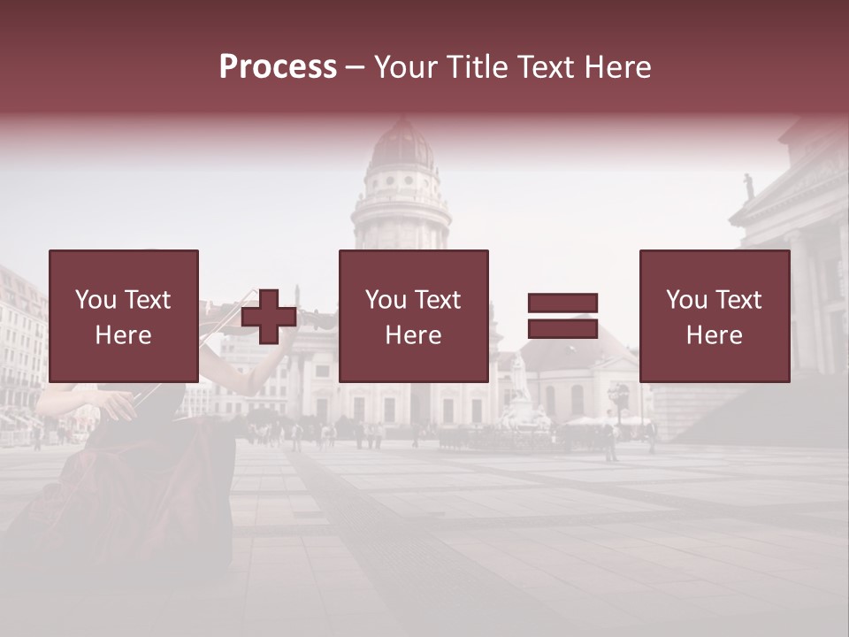 Classic Woman Student PowerPoint Template