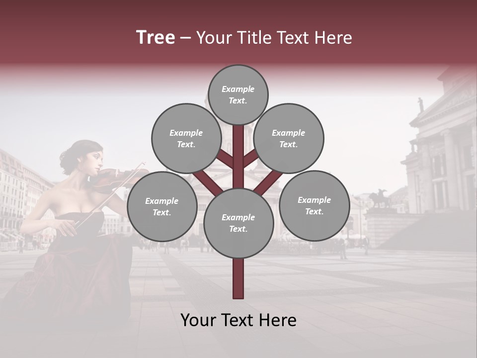Classic Woman Student PowerPoint Template