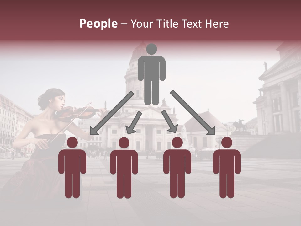 Classic Woman Student PowerPoint Template