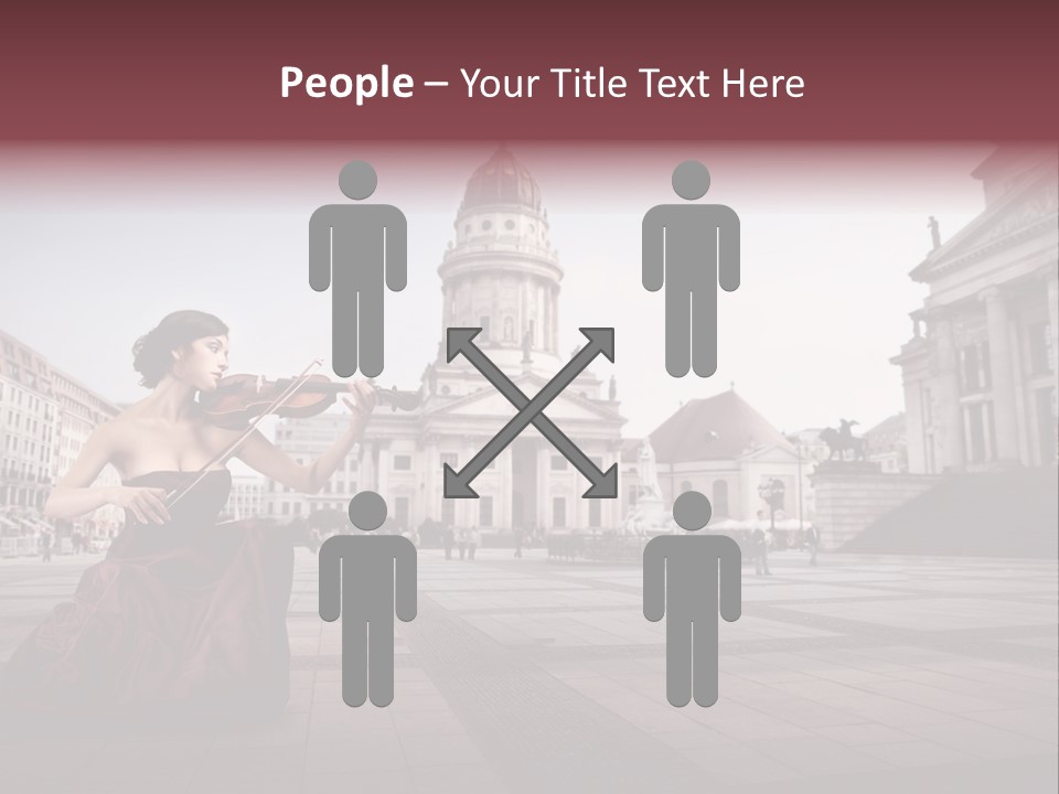 Classic Woman Student PowerPoint Template