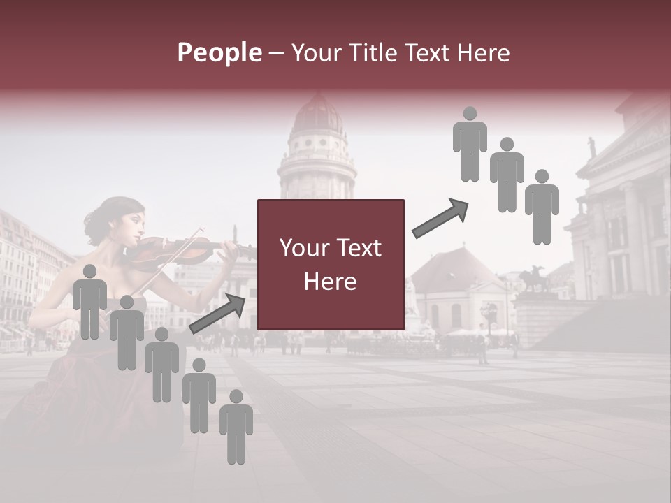 Classic Woman Student PowerPoint Template