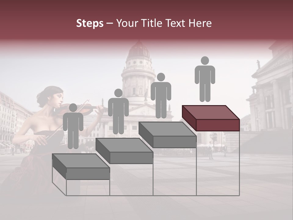 Classic Woman Student PowerPoint Template