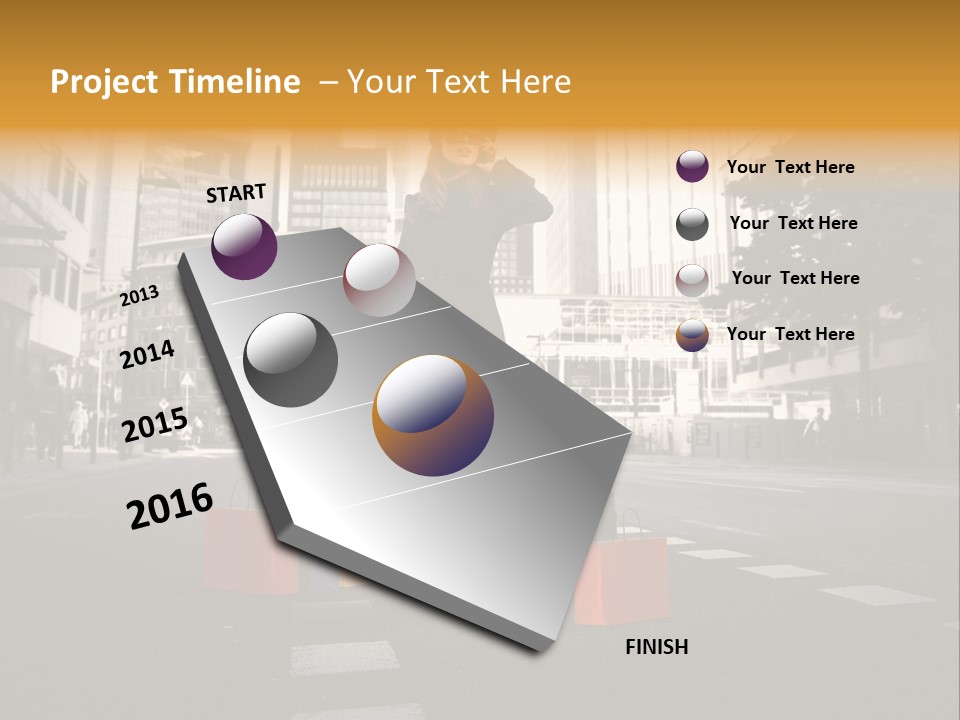 Call Street White PowerPoint Template