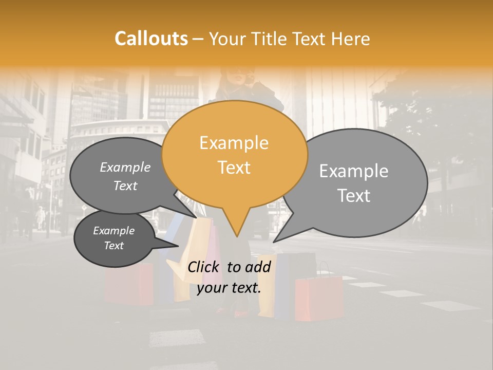Call Street White PowerPoint Template