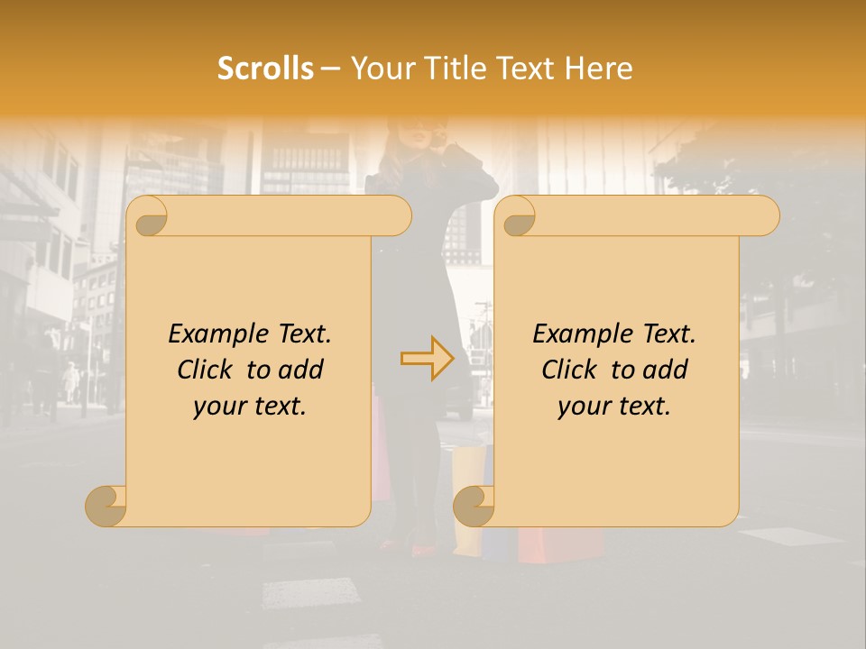 Call Street White PowerPoint Template