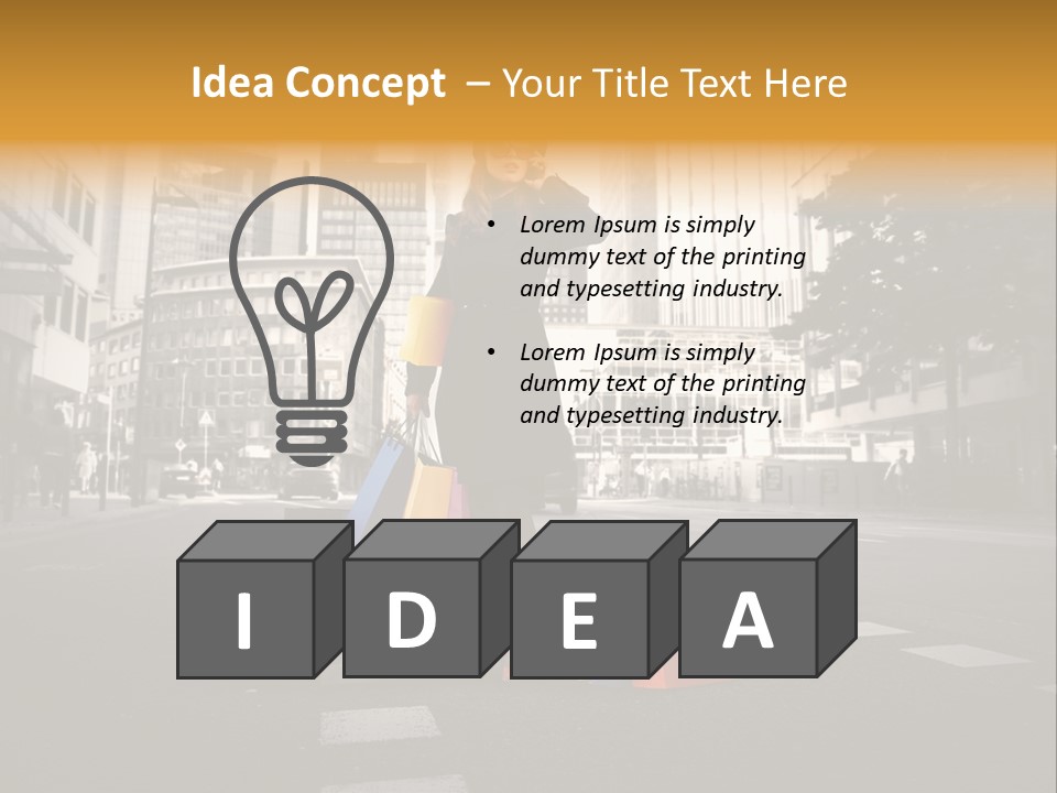 Call Street White PowerPoint Template