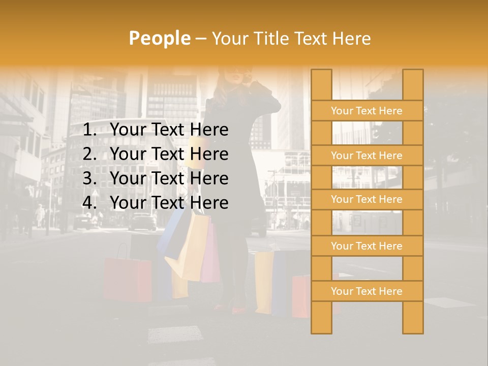 Call Street White PowerPoint Template