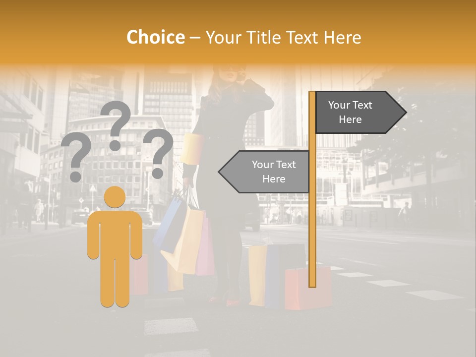 Call Street White PowerPoint Template