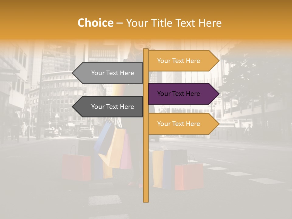 Call Street White PowerPoint Template