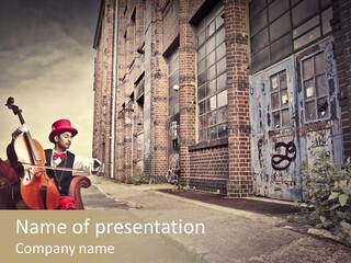 Street Cello Alternative PowerPoint Template