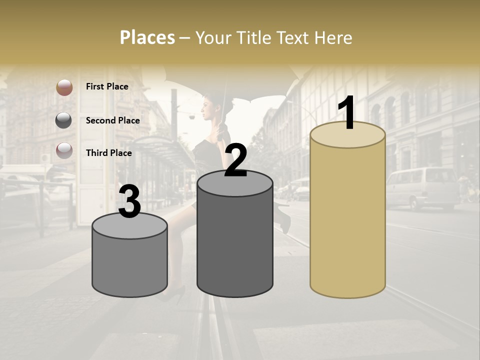 Profile Urban Crosswalk PowerPoint Template